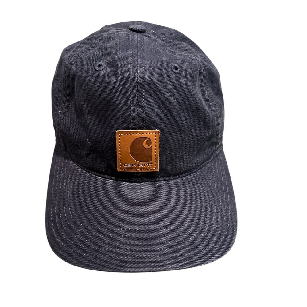 Carhartt Navy Cap with Brown Logo - One Size. Never worn